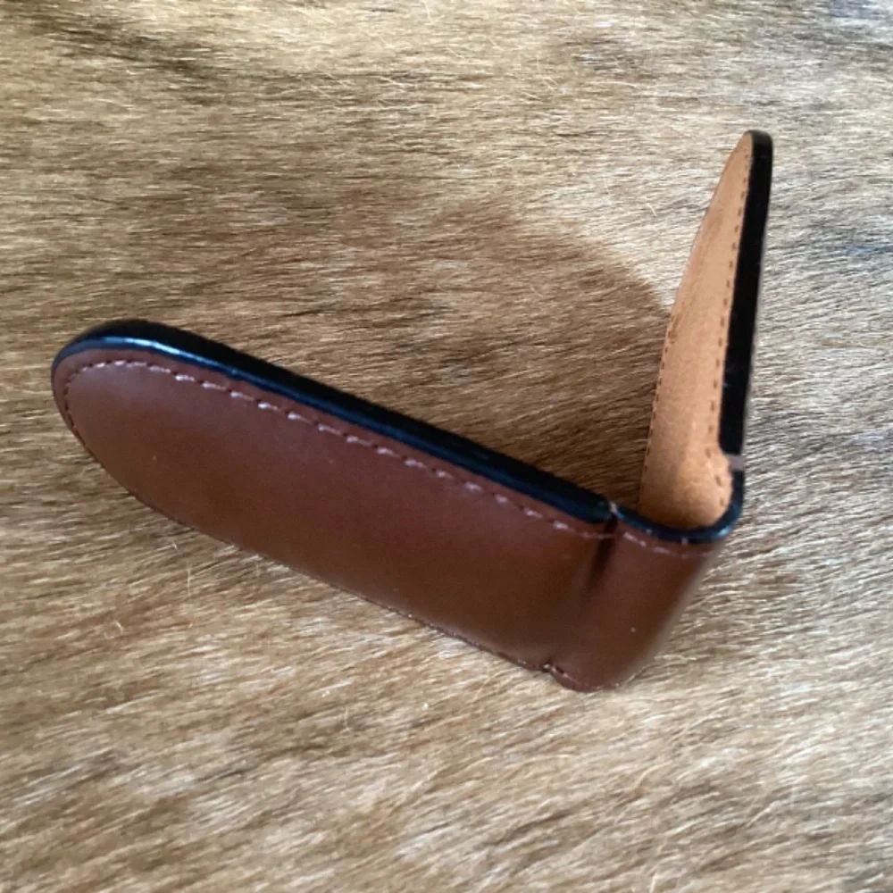 Fossil Brown Leather Money Clip
